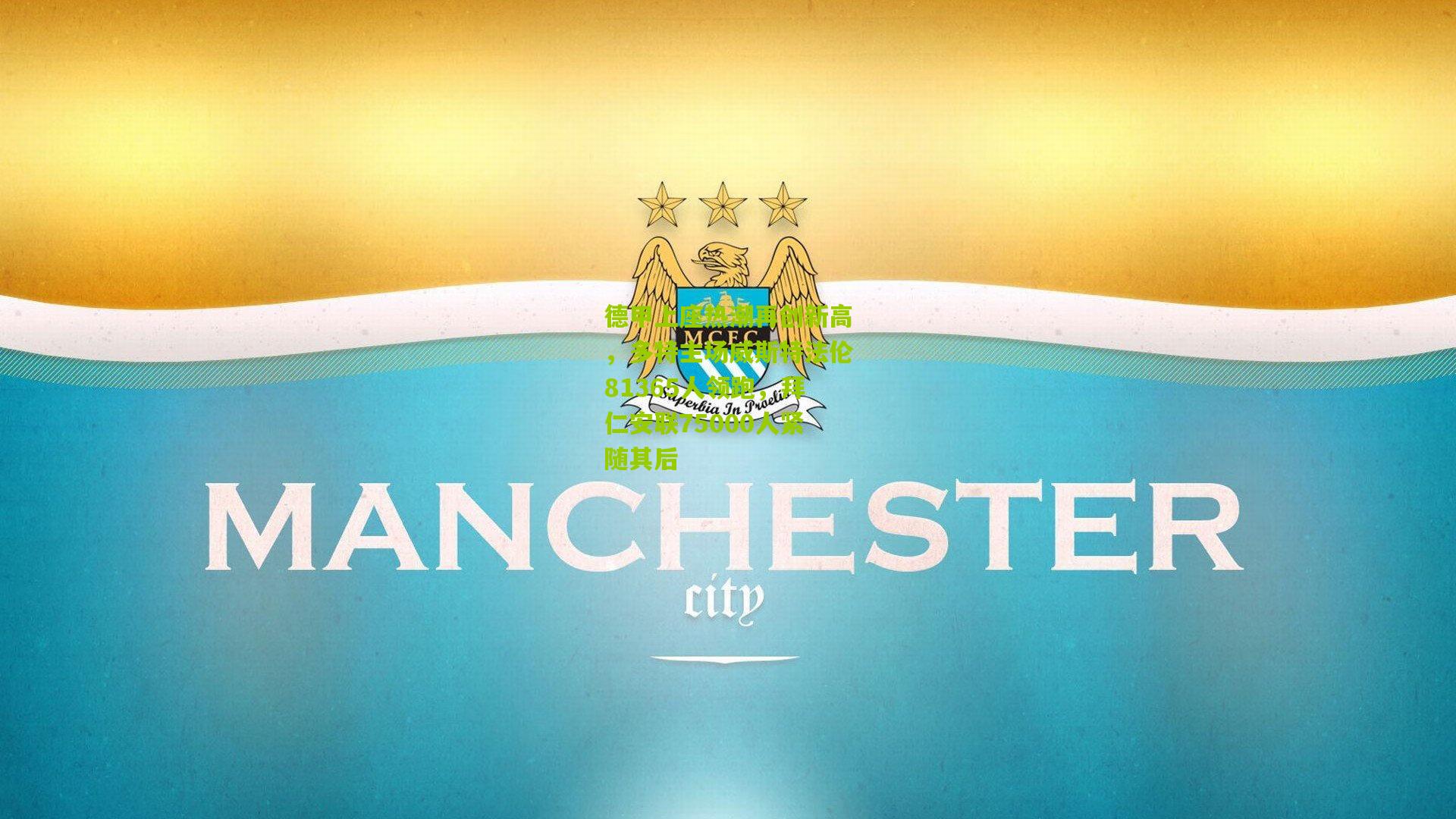 德甲上座热潮再创新高，多特主场威斯特法伦81365人领跑，拜仁安联75000人紧随其后